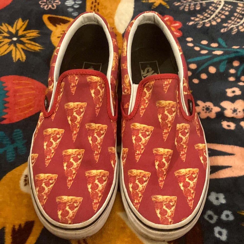 Vans PIZZA SHOES! US men’s 8.5 women’s 10